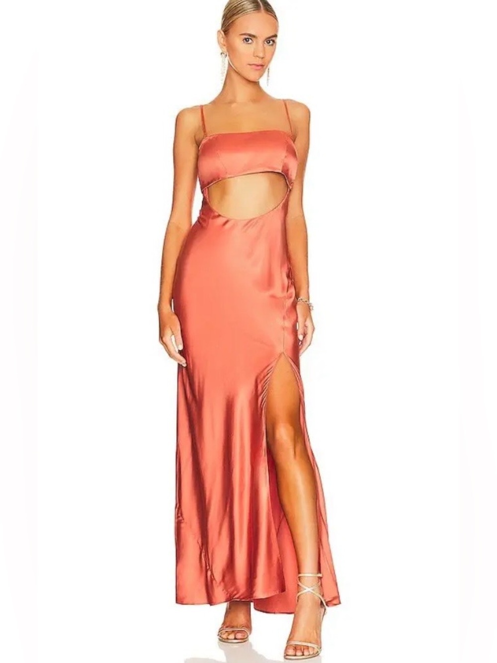 LPA Revolve Adellum Maxi Dress in Copper size XS $248